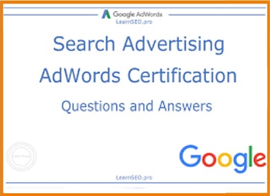 Search Advertisement Adwords Certification